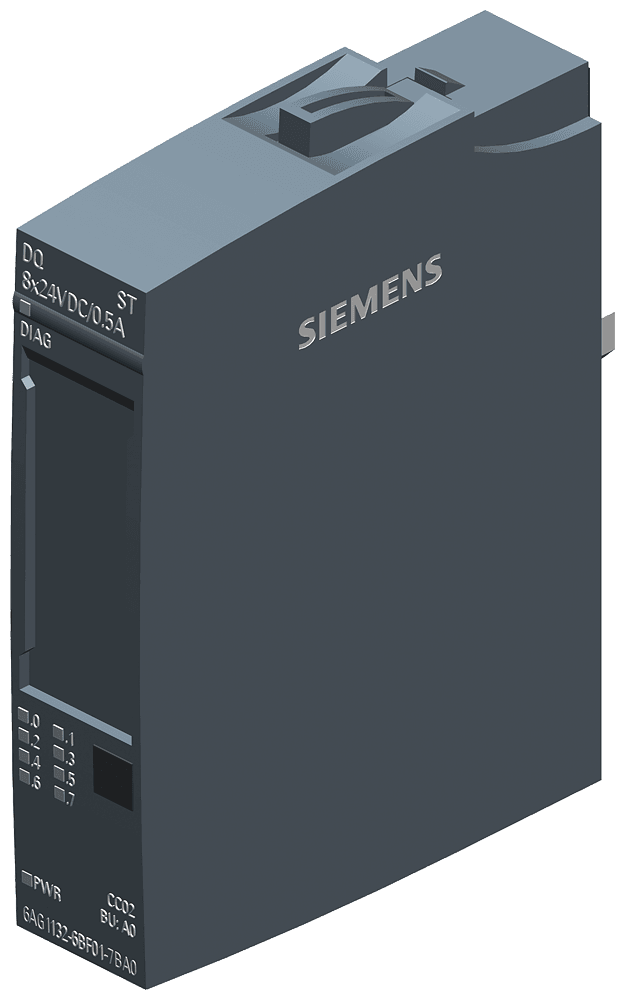 SIPLUS ET 200SP DQ 8x24VDC/0.5A ST -40 ... +70 °C 带有保形涂层，基于6ES7132-6BF01-0BA0