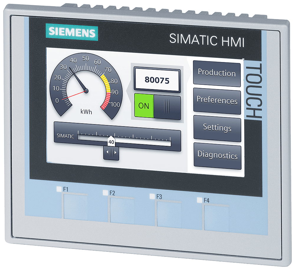 SIMATIC HMI KTP400 精智， 精智面板， 按键式/触摸操作， 4" 宽屏 TFT 显示