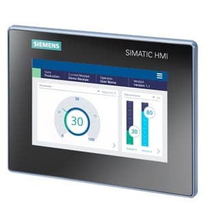 SIMATIC HMI MTP700, Unified Basic 面板, 触摸操作, 7" 宽屏 TFT(彩色)显示屏, 一千六百万色, PROFINET 接口